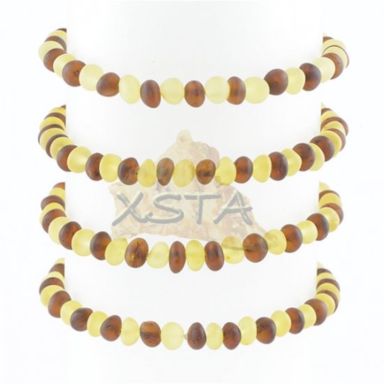 Baltic amber bracelet Unpolished beads